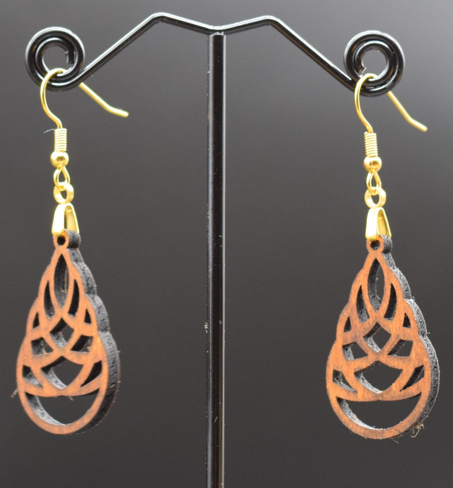35mm Wooden Icecream Cone Earrings on Stainless Steel Hooks (Copy)