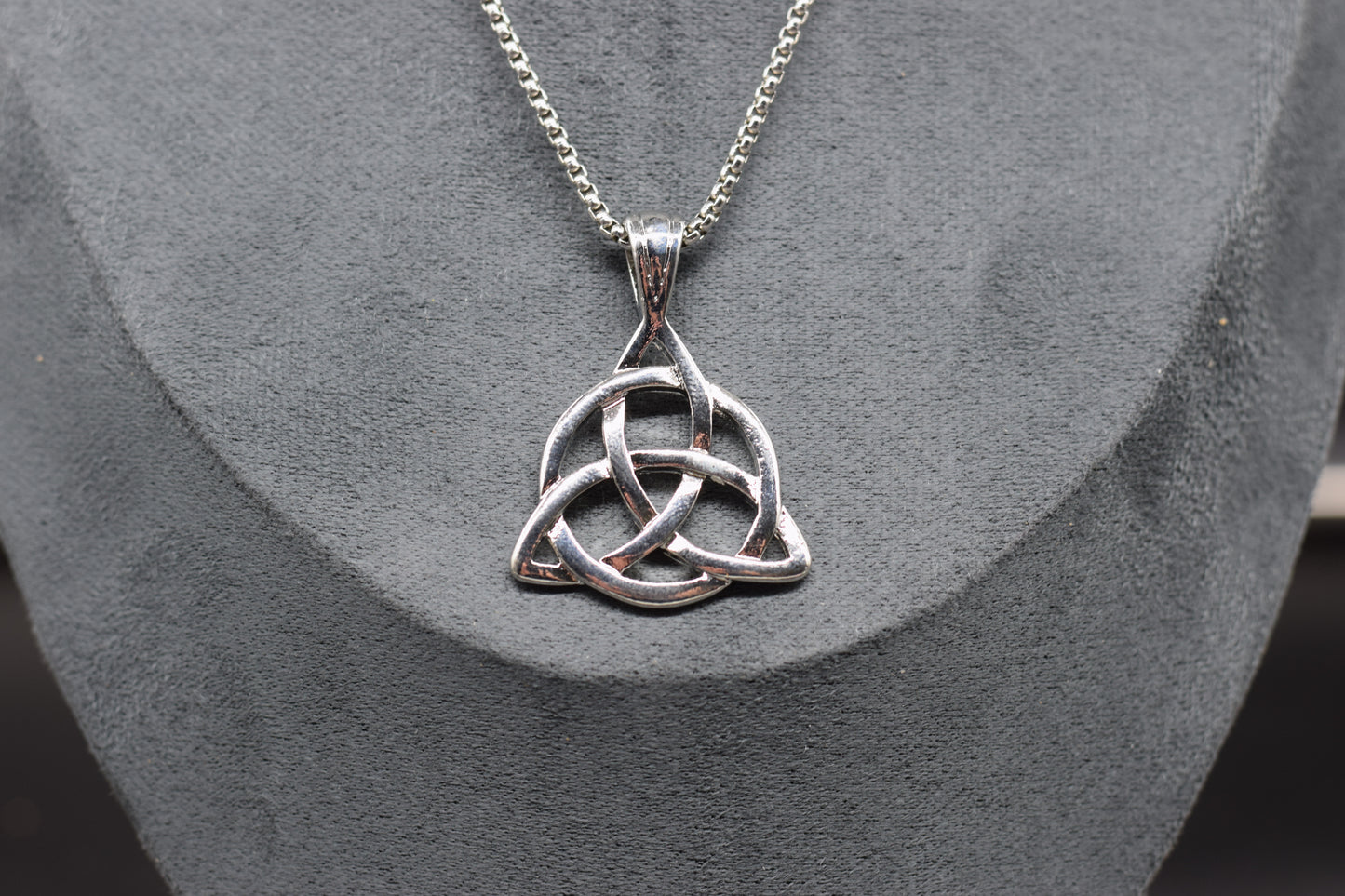Celtic Trinity Knot Pendant with Stainless Steel Chain