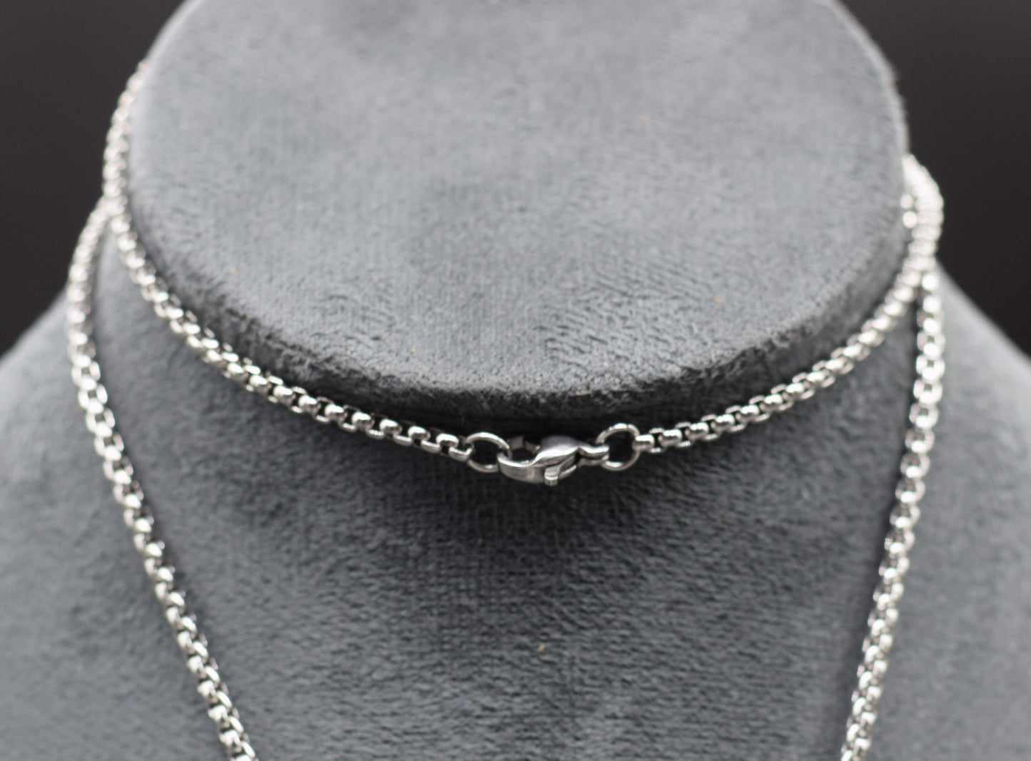 Twin Snakes Pendant with Stainless Steel Chain 55cm