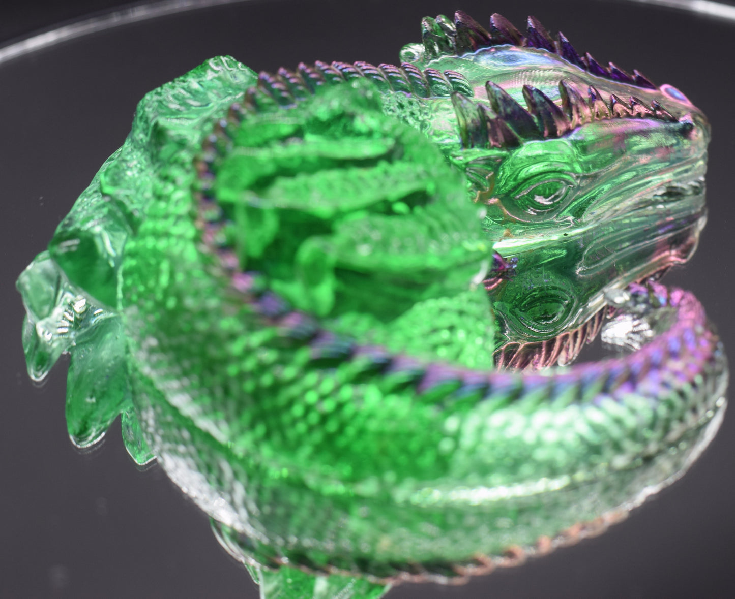 Green Dragon with Colourshift Spine and Claws