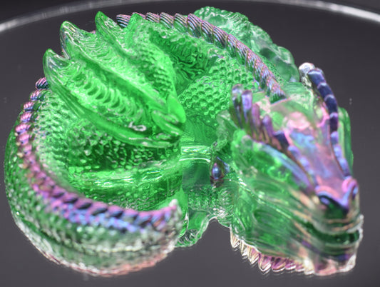 Green Dragon with Colourshift Spine and Claws